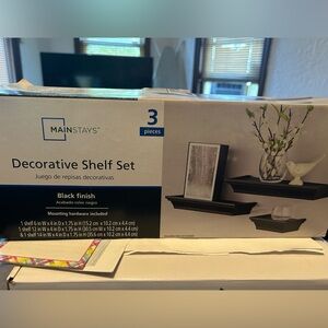 Decoration shelf set never used
